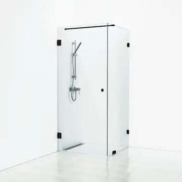 Dusjhjørne Svedbergs 180° Rett/Fast