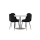 Spisegruppe Venture Home Lycke Ø110 med 4 stk Polar Stoler Teddy