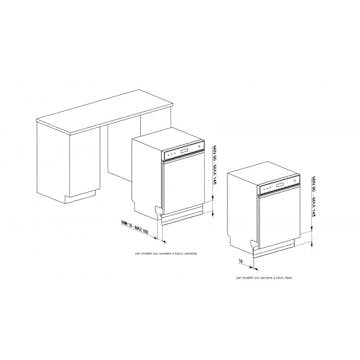 Sokkel til Oppvaskmaskin Smeg KITPL60X
