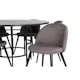 Spisegruppe furniture/fashion Copenhagen Ø140 cm med 6 Velvet Stoler