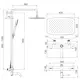 Takduschset Strand Stainless Titan TI-511WXL 160 cc med Badkarspip