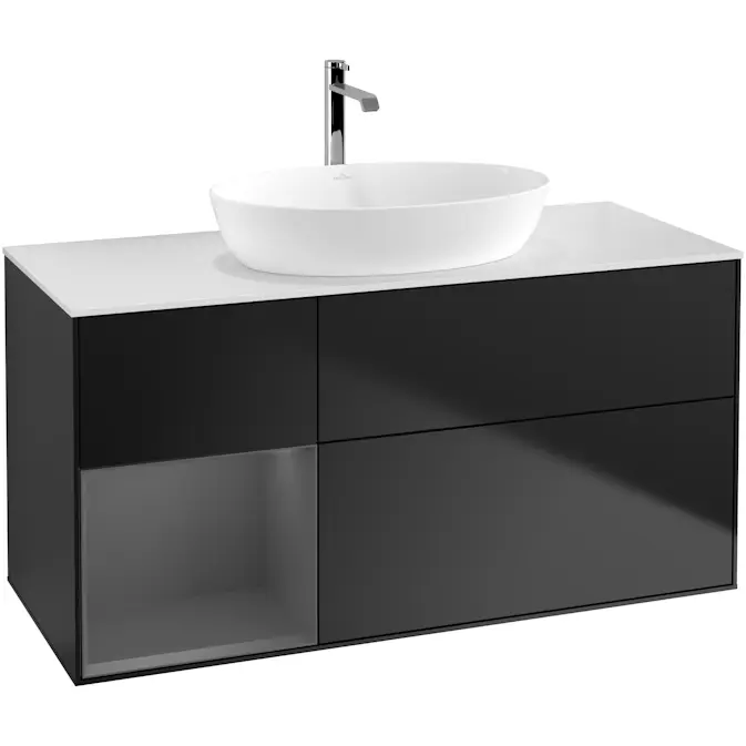 Tvättställsskåp Villeroy & Boch Finion med 3 Lådor Hylla och Bänkskiva för Fristående Tvättställ från Artis & Collaro