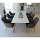 Spisegruppe Venture Home Pelle Casper med 6 Stoler