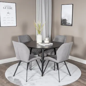 Spisegruppe Venture Home Plaza med 4stk Gemma Stoler