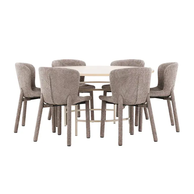 Spisegruppe Venture Home Copenhagen Ø140 cm med 6st Astoria Spisestoler
