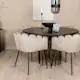 Spisegruppe furniture/fashion Stone med 4 Limhamn Stoler Rundt