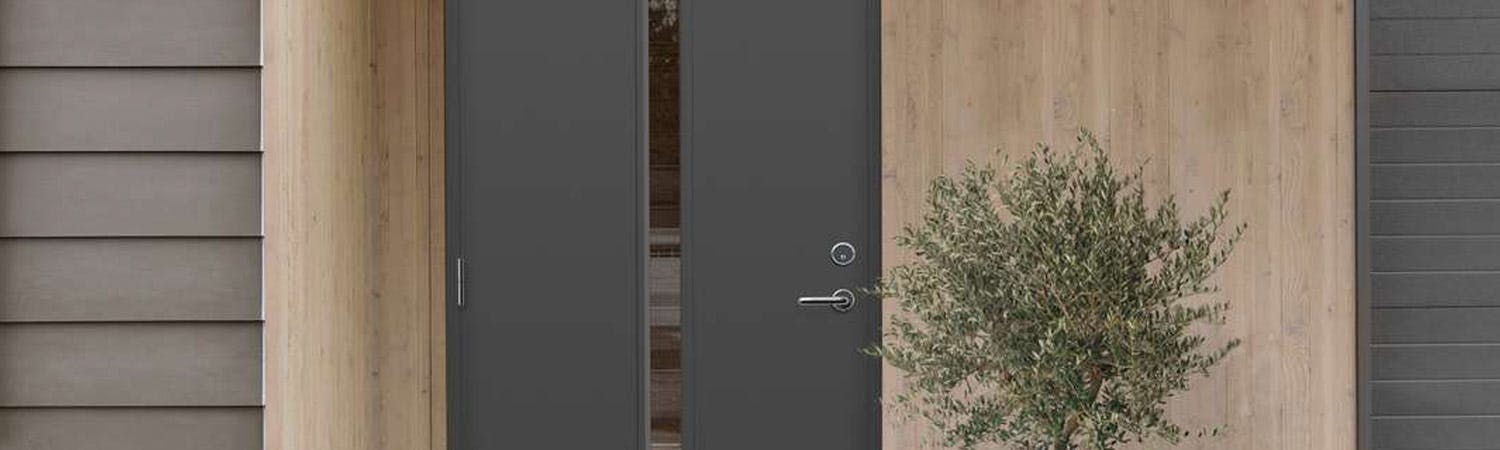 Ytterdør med vindu / glass