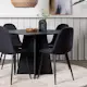 Spisegruppe Venture Home Bootcut Ø110 cm med 4 Polar Stoler