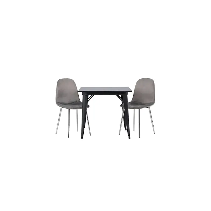 Spisegruppe Venture Home Tempe med 2 stk Eva Stoler