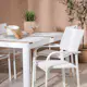 Spisegruppe Venture Home Togo med 4 Santorini Stoler
