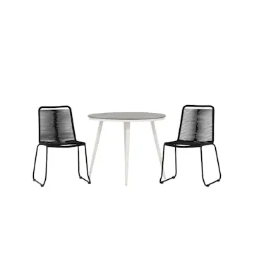 Cafégruppe Venture Home Break Ø90 cm med 2 Lindos Stoler