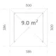 Paviljong Palmako Betty 9,0 m2