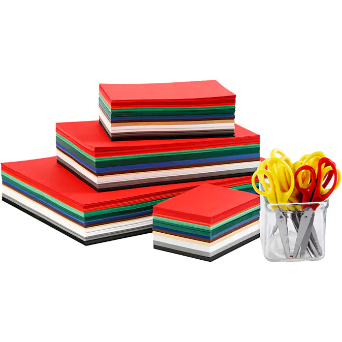 Julekartong Creativ Company Ass farger A3 A4 A5 A6 180 g 1 Sett