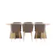 Spisegruppe Venture Home Bootcut 230 med 6 stk Modesto Stoler