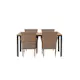 Spisegruppe Venture Home Break Bord med 4 Malina Stoler