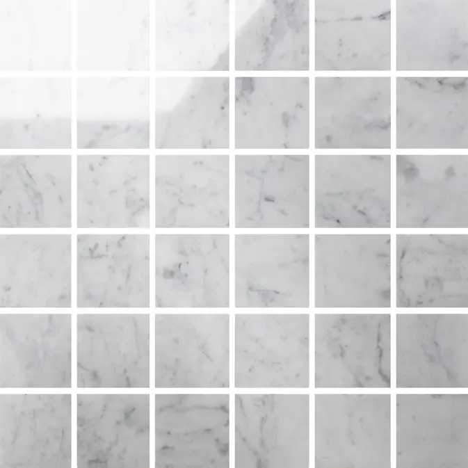 Marmor Arredo Carrara C Polished Hvit 5x5 cm