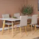 Spisegruppe Venture Home Pobbie med 4 Walerina Stoler