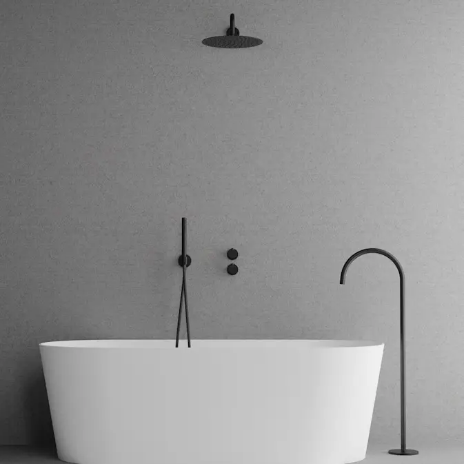 Takduschset Scandtap Steel Harmonized Bliss 3 med Badkarsfblandare för Inbyggnad