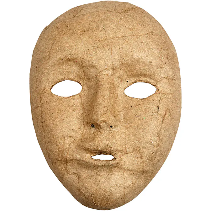 Helmaske Creativ Company av Pappmaché 17,5x12,5 cm 1 Stk