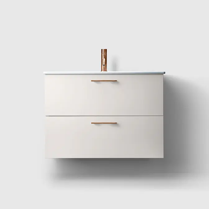 Tvättställsskåp Haven H3/80 Slim med Porslinshandfat