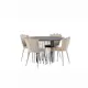 Spisegruppe furniture/fashion Stone Ø120 cm med 4 Limhamn Light Stoler