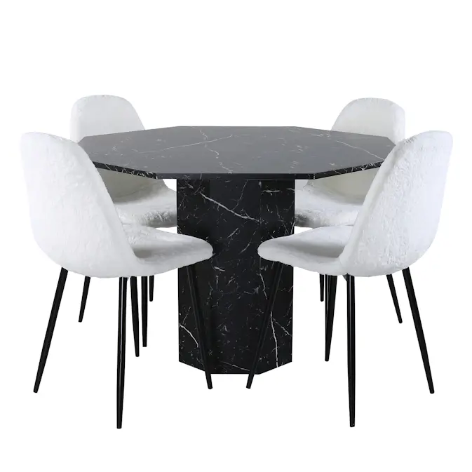 Spisegruppe Venture Home Monte Carlo med 4 Pobbie Stoler