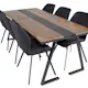 Spisegruppe Venture Home Jane med 6 Geneva Stoler
