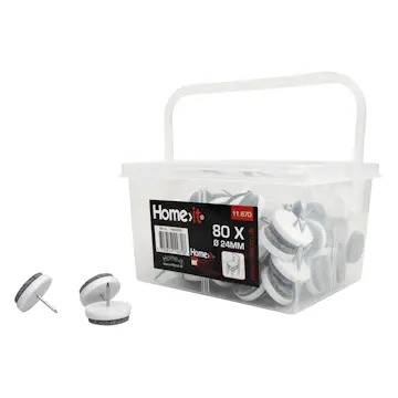 Glidesøm Home it med Filt Ø24 mm 80 stk i Boks