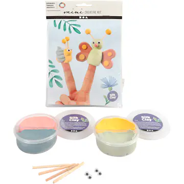 Materiellsett Creativ Company Mini DIY Kit Fingerdukker 1 Sett