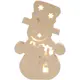 Pappfigur Creativ Company med Innebygd Lys Snømann H27x4x17,5 cm 1 Stk