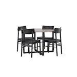 Spisegruppe Venture Home Durango Ø120 cm med 4st Montros Spisestoler
