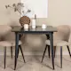 Spisegruppe Venture Home Tempe med 2 Velvet Stitches Stoler