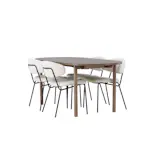 Spisegruppe Venture Home Andy med 4 Chico Stoler