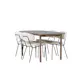 Spisegruppe Venture Home Andy med 4 Chico Stoler