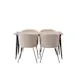 Spisegruppe Venture Home Tempe 140 cm med 4 Berit Stoler