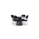 Spisegruppe Venture Home Lanzo Ø120 cm med 4 stk Stella Stoler
