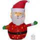 Dekorasjonsfigur Star Trading Tecid Julenissen 70 cm