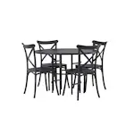Spisegruppe Venture Home Copenhagen Ø 115 cm med 4 Crosett Stoler