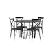 Spisegruppe Venture Home Copenhagen Ø 115 cm med 4 Crosett Stoler