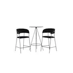 Spisegruppe Venture Home Bistro Ø60 cm med 2 stk Lui Stoler