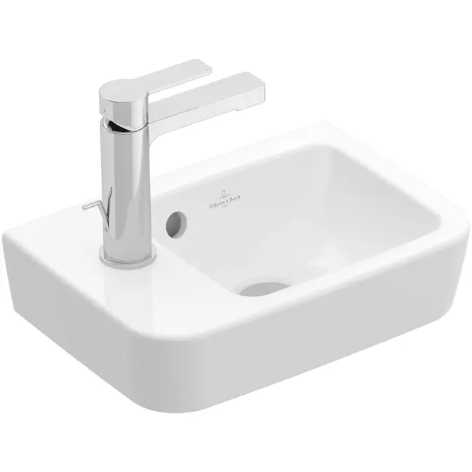 Tvättställ Villeroy & Boch O.novo Kompakt Rektangulärt för Sidomonterad Blandare