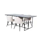 Spisegruppe Venture Home Lund Spisebord og Valentina Stitcthes Spisestol
