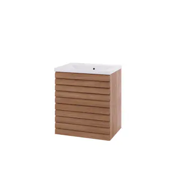 Servantskap Linn Bad Selma 60 cm 2 Skuffer Eikestav