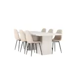 Spisegruppe Venture Home Olga med 6 Polar Stoler