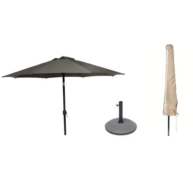 Parasollsett Hillerstorp Med Parasollfot og Overtrekk