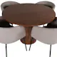 Spisebord Venture Home Bianca og 4 Bergen Spisestol Venture Homear i Polyester