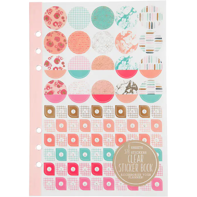 Stickersbok Creativ Company Koral Akvarell A5 1 St/1 Pk