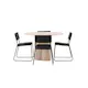 Spisegruppe Venture Home Olivia med 4 Kenth Stoler Natur