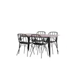 Spisegruppe Venture Home Tempe 140 cm med 4 Dyrön Stoler