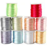 Satengsnor Creativ Company Sortiment Pastellfarger Tykkelse 2 mm 10x50 m/1 Pk